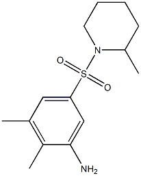 2,3-dimethyl-5-[(2-methylpiperidine-1-)sulfonyl]aniline Struktur