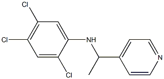 2,4,5-trichloro-N-[1-(pyridin-4-yl)ethyl]aniline Struktur