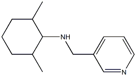 2,6-dimethyl-N-(pyridin-3-ylmethyl)cyclohexan-1-amine Struktur