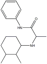 2-[(2,3-dimethylcyclohexyl)amino]-N-phenylpropanamide Struktur