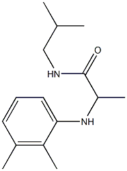 2-[(2,3-dimethylphenyl)amino]-N-(2-methylpropyl)propanamide Struktur