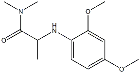 2-[(2,4-dimethoxyphenyl)amino]-N,N-dimethylpropanamide Struktur