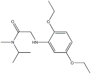 2-[(2,5-diethoxyphenyl)amino]-N-methyl-N-(propan-2-yl)acetamide Struktur