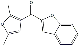 2-[(2,5-dimethylfuran-3-yl)carbonyl]-1-benzofuran Struktur