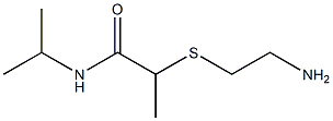 2-[(2-aminoethyl)sulfanyl]-N-(propan-2-yl)propanamide Struktur