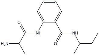 2-[(2-aminopropanoyl)amino]-N-(sec-butyl)benzamide Struktur