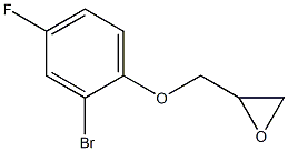 2-[(2-bromo-4-fluorophenoxy)methyl]oxirane Struktur