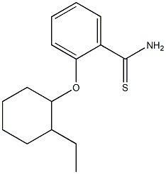 2-[(2-ethylcyclohexyl)oxy]benzene-1-carbothioamide Struktur