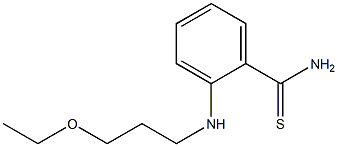 2-[(3-ethoxypropyl)amino]benzene-1-carbothioamide Struktur