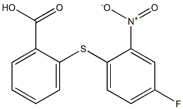 2-[(4-fluoro-2-nitrophenyl)sulfanyl]benzoic acid Struktur