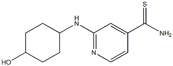 2-[(4-hydroxycyclohexyl)amino]pyridine-4-carbothioamide Struktur