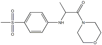 2-[(4-methanesulfonylphenyl)amino]-1-(morpholin-4-yl)propan-1-one Struktur