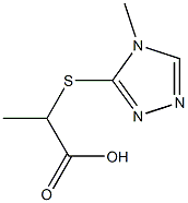 2-[(4-methyl-4H-1,2,4-triazol-3-yl)thio]propanoic acid Struktur