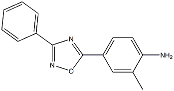 2-methyl-4-(3-phenyl-1,2,4-oxadiazol-5-yl)aniline Struktur