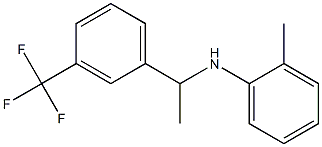 2-methyl-N-{1-[3-(trifluoromethyl)phenyl]ethyl}aniline Struktur