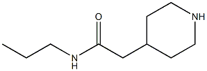 2-piperidin-4-yl-N-propylacetamide Struktur