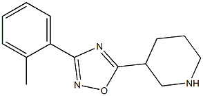 3-(2-methylphenyl)-5-(piperidin-3-yl)-1,2,4-oxadiazole Struktur