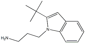 3-(2-tert-butyl-1H-indol-1-yl)propan-1-amine Struktur