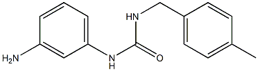 3-(3-aminophenyl)-1-[(4-methylphenyl)methyl]urea Struktur