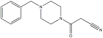 3-(4-benzylpiperazin-1-yl)-3-oxopropanenitrile Struktur