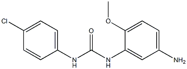 3-(5-amino-2-methoxyphenyl)-1-(4-chlorophenyl)urea Struktur