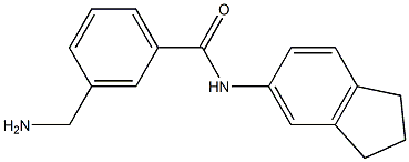 3-(aminomethyl)-N-(2,3-dihydro-1H-inden-5-yl)benzamide Struktur