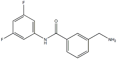 3-(aminomethyl)-N-(3,5-difluorophenyl)benzamide Struktur