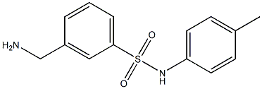 3-(aminomethyl)-N-(4-methylphenyl)benzenesulfonamide Struktur