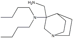 3-(aminomethyl)-N,N-dibutyl-1-azabicyclo[2.2.2]octan-3-amine Struktur