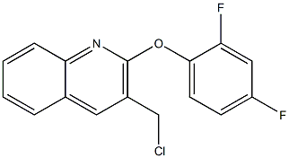 3-(chloromethyl)-2-(2,4-difluorophenoxy)quinoline Struktur