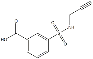 3-(prop-2-yn-1-ylsulfamoyl)benzoic acid Struktur