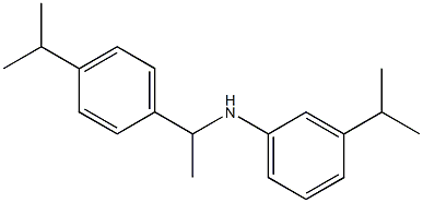 3-(propan-2-yl)-N-{1-[4-(propan-2-yl)phenyl]ethyl}aniline Struktur