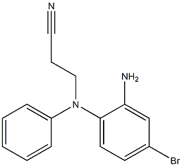 3-[(2-amino-4-bromophenyl)(phenyl)amino]propanenitrile Struktur