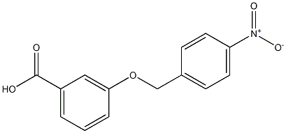 3-[(4-nitrophenyl)methoxy]benzoic acid Struktur