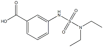 3-[(diethylsulfamoyl)amino]benzoic acid Struktur