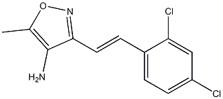 3-[(E)-2-(2,4-dichlorophenyl)vinyl]-5-methylisoxazol-4-amine Struktur