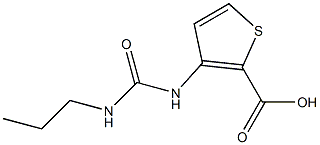 3-[(propylcarbamoyl)amino]thiophene-2-carboxylic acid Struktur