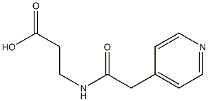 3-[(pyridin-4-ylacetyl)amino]propanoic acid Struktur