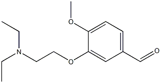 3-[2-(diethylamino)ethoxy]-4-methoxybenzaldehyde Struktur