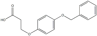 3-[4-(benzyloxy)phenoxy]propanoic acid Struktur