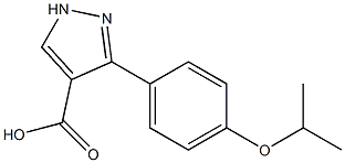 3-[4-(propan-2-yloxy)phenyl]-1H-pyrazole-4-carboxylic acid Struktur