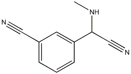 3-[cyano(methylamino)methyl]benzonitrile Struktur