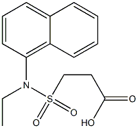 3-[ethyl(naphthalen-1-yl)sulfamoyl]propanoic acid Struktur