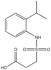 3-{[2-(propan-2-yl)phenyl]sulfamoyl}propanoic acid Struktur