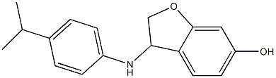 3-{[4-(propan-2-yl)phenyl]amino}-2,3-dihydro-1-benzofuran-6-ol Struktur