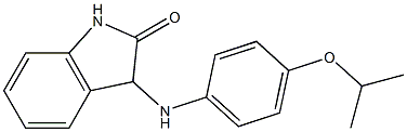 3-{[4-(propan-2-yloxy)phenyl]amino}-2,3-dihydro-1H-indol-2-one Struktur