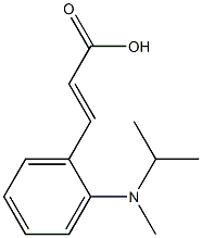 3-{2-[methyl(propan-2-yl)amino]phenyl}prop-2-enoic acid Struktur