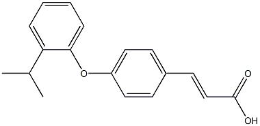 3-{4-[2-(propan-2-yl)phenoxy]phenyl}prop-2-enoic acid Struktur