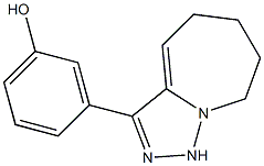 3-{5H,6H,7H,8H,9H-[1,2,4]triazolo[3,4-a]azepin-3-yl}phenol Struktur