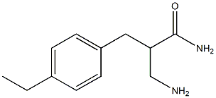 3-amino-2-[(4-ethylphenyl)methyl]propanamide Struktur